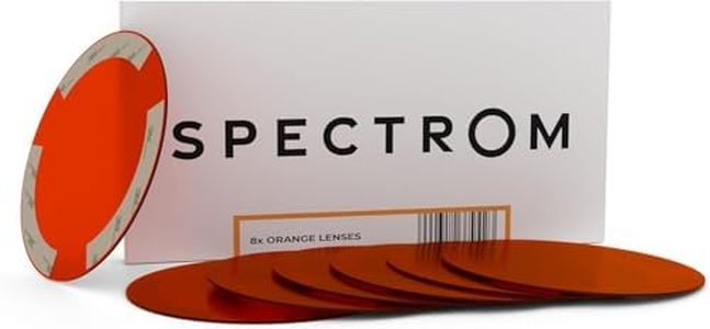 SPECTROM Illumination Lenses for Pot Lights & Recessed Lighting | Instant Colour Change, Tool-Free Setup, Reusable & Eco-Friendly, Any Event, Easy Peel & Press Application (Orange)