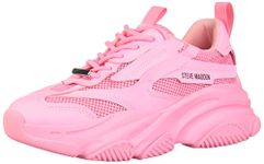 Steve Madden Women's Possession Sneaker, Hot Pink, 8.5