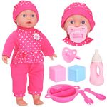 Molly Dolly Baby Doll Set - Soft Talking Doll With 2 Outfits & Accessories - Baby Dolls For Girls - Doll Suitable From 2 Years +