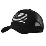 VIONLAN Baseball Cap American Flag Snapback Hat for Men Women Embossed Logo Adjustable Tactical Mesh Trucker Hat