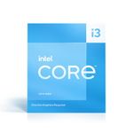 Intel® Core™ i3-13100F Desktop Processor 4 cores (4 P-cores + 0 E-cores) 12MB Cache, up to 4.5 GHz