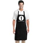 Star and Stripes LICENCE TO COOK cooking funny apron, cooking chef apron NOVELTY APRONS 65% Polyester, 35% Cottons Black free size long apron