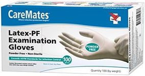 CareMates 10314020 Latex Powder Free Gloves44; Textured44; Extra Large - Case Of 10