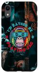 iPhone XR I'd Rather Be Playing Tag Gorilla Monke Tag Gorilla VR Gamer Case