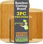 GREENER CHEF Organic Bamboo Cutting