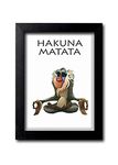 Blue Nexus Hakuna Matata Timon N Pumba Wall Poster with Wall Frame Wall Stickers Room Art Poster Painting (Get 25% Off on Buying More Than 1 Any Products:Check Offer Section)_BNWPK189