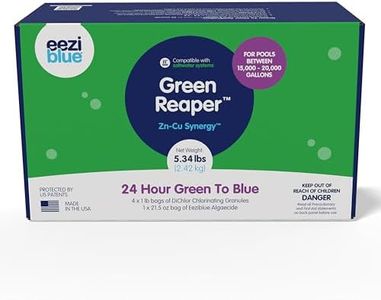 Eeziblue Green Reaper™ Pool Closing Kit Chemical - Treats 15k-20k Gallons - Pool Winterizing Kit for Above Ground and Inground Pools - Winter Closing Chemicals Made in USA