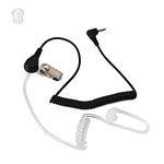 HYSHIKRA 3.5mm 1 pin Listen Only Earpiece Surveillance Covert Acoustic Air Tube Headset Ham Radio Earpiece for Motorola Radio Speaker Mics