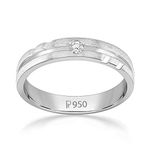 Malabar Gold & Diamonds PT (950) purity Platinum Gold Ring JIRR5626L_P_VVS-EF_12 for Women