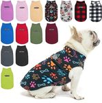 BEAUTYZOO Dog Fleece Vest Sweater Winter Jacket for Small and Medium Dogs with D-Ring Leash Cold Weather Coat Hoodie for XS S M Dogs Boy or Girls