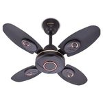 Candes Nexo Designer 600 mm /24 inch High Speed Ceiling Fan | BEE Star Rated, Noiseless & Energy Saving | Small Fan for Kitchen, Balcony & Small Room | 1+1 Year Warranty | Coffee Brown