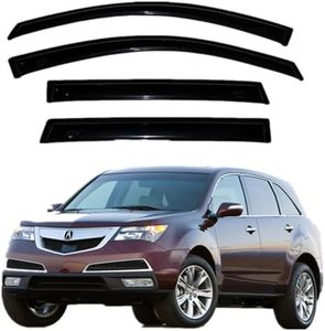 Wensdy 4pcs Side Window Wind Deflector Outside Mount Tape-On Rain Guards Window Visor fit for 2007-2009 Acura MDX 94763