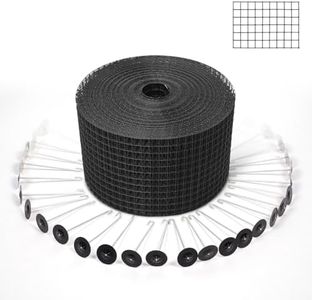 flybold Solar Panel Bird Guard for Roof Panels - PVC Coated Wire Mesh Critter Guard - 6in X 100ft Galvanized Steel Roll Kit - Solar Panel Snow Guards with 80 Fastener Wire Mesh Clips
