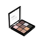 Swiss Beauty Ultimate 9 Pigmented Colors Eyeshadow Palette Long Wearing And Easily Blendable Eye Makeup Palette Matte, Shimmery And Metallic Finish - Multicolor-05, 6G