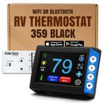MICRO-AIR EasyTouch Digital WiFi or Bluetooth Thermostat, Programmable & Reliable Replacement - Compatible with Dometic Thermostat & Outdoor RV Camping, Heat & AC, Air Conditioner (359 Black)