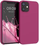 kwmobile Case Compatible with Apple iPhone 12 mini Case - TPU Silicone Phone Cover with Soft Finish - Raspberry Pink