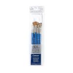 Winsor & Newton, Cotman Watercolour Synthetic Brushes, Short Handle, Pack of 7