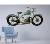 M S ART Handmade Metal Bike For Wall Decor Home Decoration Living Room Bedroom Hall, Corporate Gift, Gift For Brother,Decorative Wall Art