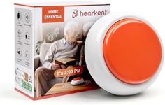 Hearkent Talking Clock for Elderly, English & Spanish Tell Time Date,Orange