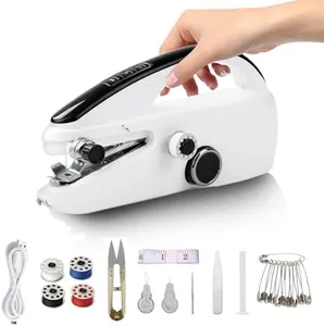 Handheld Sewing Machine Cordless – Portable Stitching Machine for Quick Repairs, Mini Handheld Sewer, Pocket Sewing Machine
