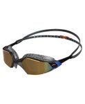 Speedo Unisex Adult Aquapulse Pro Anti Fog Coated Mirror Lens Swim Goggles | 100% UV Protection | Adjustable Strap with Tensioning Scale