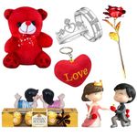 Saugat Traders Valentine 7 Days Gift Set for Girlfriend, Boyfriend - Gift Hamper for Valentine's Day Week