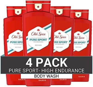 Old Spice High Endurance Pure Sport Scent Men's Body Wash 18 Fl Oz (Pack of 4)