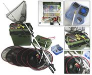 Complete Starter Beginners Fishing Kit Including Seat Tackle Box, Tackle, Nets, Rod & Reel