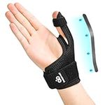 INDEEMAX Thumb Brace Splint for Right & Left Hand, One Size Thumb Spica Splints for Trigger Finger, Arthritis,Tendonitis, CMC, Adjustable Thumb Stabilizer for Men & Women