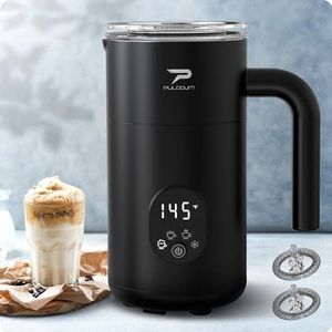 Electric Milk Frother and Steamer - 11.8oz/350ml Hot and Cold Foam Maker - 4-in-1 Automatic Coffee Frother with Two Whisks - Perfect for Hot Chocolate, Lattes, Cappuccinos, and Macchiatos