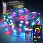 Ecoastal USB Fairy Lights for Christmas Decoration,RGB 20m 200 LED Dynamic Multi-colored Decorative Lighting,Plug in USB Powered Upgraded Three Line Waterproof String Lights for Indoor/Outdoor,Bedroom