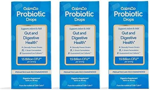 CalmCo Gas Drops for Babies, Constipation & Colic Relief for Newborns & Up, Baby Probiotic Drops for Gut & Digestive Health, 0.5 fl oz (Pack of 2)