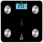 WW Scales by Conair® WW900C Digital Heart Rate, Body Analysis Scale (BIA/BMI) with Bluetooth, 9-User Memory