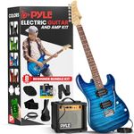 Electric Guitar and Amp Kit â€“ Full Size Instrument w/Humbucker Pickups Bundle Beginner Starter Package Includes Amplifier, Case, Strap, Tuner, Pick, Strings, Cable, Tremolo â€“ (Blue)