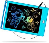 8.5 Inch LCD Writing Tablet for Kids, Reusable Doodle Drawing Board, Colorful Drawing Pad for Toddlers Educational Toys for Boys Girls Road Trip Essentials Travel Game Toys for 3 4 5 6 Years Old Blue