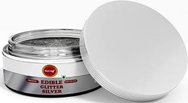 RED CLIFF Premium Edible Glitter - SILVER | Metallic Glitter Ideal for Cake Icing Decoration & Garnishing | 9g | (Silver | 9g |)