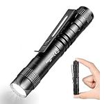 flintronic Mini Torch, 3.5" Pocket LED Torch Flashlight with Pocket Clip, Ultra Bright Waterproof Pocket Light for Household, Workshop, Repair, Hiking, Powered by 1*AAA Battery (not Included)