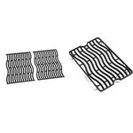 Napoleon Two Cast Iron Cooking Grids for LEX 485 and Napoleon S83010 Cast Iron Infrared Side Burner Grid for LEX 485 & Prestige 450/500/665 Grills