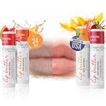 CHAP-LIP Lip Balm 24 Ct. Premium 100% Natural with Fruit Flavors, Cocoa Butter, Coconut Oil. Moisturizing Vitamin E & Total Hydration Treatment & Soothing Lip Therapy Made in USA