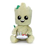 Kidrobot KR16532 galaxy Marvel Groot Hugme Vibrating Plush, Yellow, L