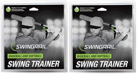 SWINGRAIL Baseball & Softball Swing Training Aid (2-Pack)