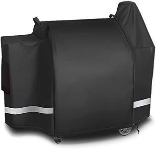 Utheer Grill Cover Waterproof for Pit Boss 820 Deluxe/820D, Rancher XL/Austin XL/1000S/1100 Wood Pellet Grills with The Side Tray, Heavy Duty Fabric Black Barbeque BBQ Grill Covers