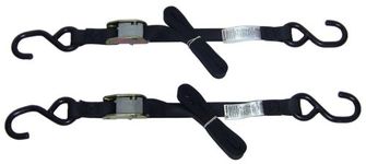 ANCRA 40888-26-04 Black Original Premium Cam Buckle Tie Down, 8 Pack