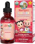 MaryRuth Organics CoComelon Toddler Kids Multivitamin with Iron | Immune Support | Toddler Vitamins | USDA Organic | Sugar Free | Multivitamin Liquid Drops for Kids Ages 1-3 | Vegan | 1 Fl Oz