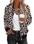 Zeagoo Women Faux Leather Jackets Soft Suede Jacket Casual Long Sleeve Coat Zip Up
