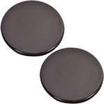 SPARES2GO Medium Semi Rapid Burner Cap for Hotpoint Hob Oven (Black Rapide 75mm, Pack of 2)