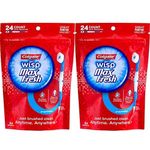 Colgate Max Fresh Wisp Disposable Mini Toothbrush, Peppermint - 24 Count, 2-Pack