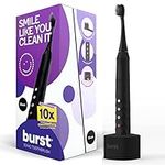 BURST Oral Care Electric Toothbrush with Charcoal Toothbrush Head Black