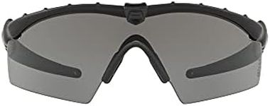 Oakley Men's Oo9213 M Frame 2.0 Industrial Rectangular Sunglasses, Si Matte Black/Grey, 32 mm