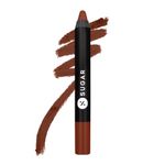 SUGAR Cosmetics Matte as Hell Crayon Lipsticks for Women | Lasts Up To 8+ Hours | Lip Crayon with Sharpener | 2.8gm - 19 Emma Woodhouse